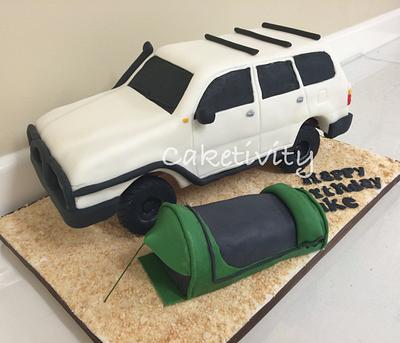 4WD / Camping Cake - Cake by Caketivity
