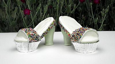Cupcake High Heel Shoes - Cake by BellaCakes & Confections