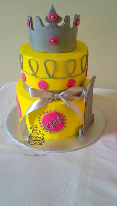 Little Princess 1st Birthday Cake - Cake by Carsedra Glass