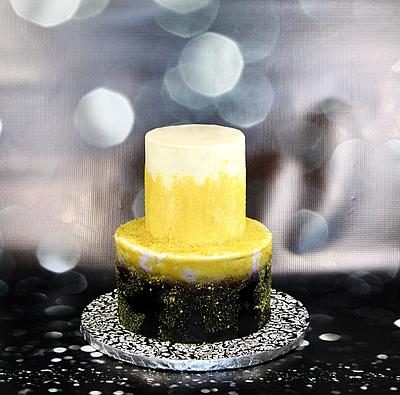 Black and gold glitz cake - Cake by soods