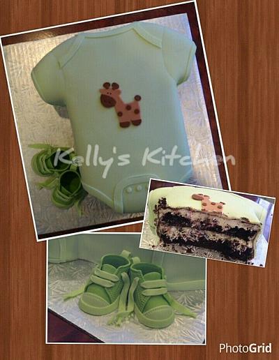 Onesie baby shower cake - Cake by Kelly Stevens