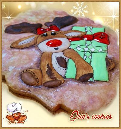 Rudolph the reindeer cookie - Cake by Gele's Cookies