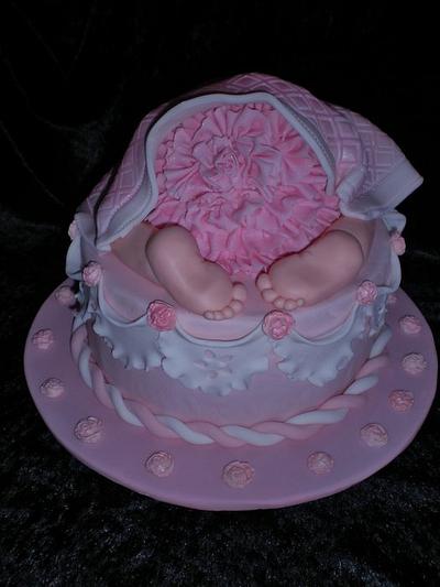 'Rose Baby Bum' - Cake by Sugarart Cakes