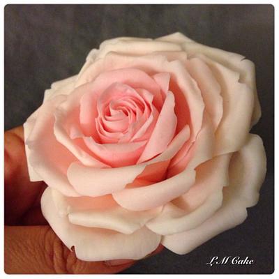 3 Tone Pink rose - Cake by Lisa Templeton