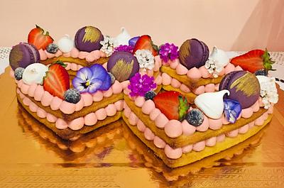 Romantic cream tart - Cake by Lallacakes