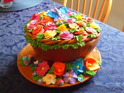 Flower Pot cake - Cake by Ming