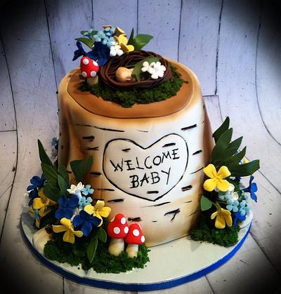 Woodland baby shower  - Cake by Skmaestas