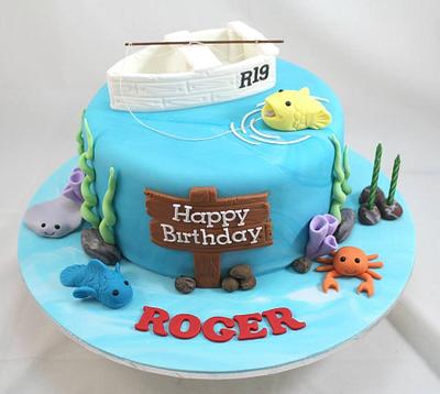 Fishing theme cake - Cake by Kake Krumbs