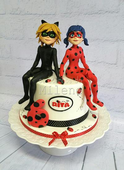 Miraculous Ladybug & chat noir - Cake by Milene Habib