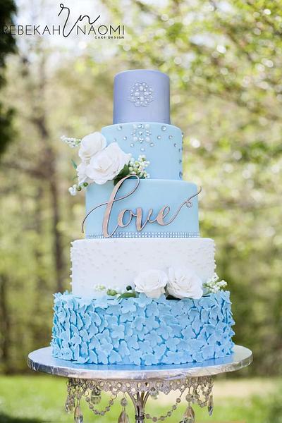 Roses and Pearls Wedding Cake - Cake by Rebekah Naomi Cake Design