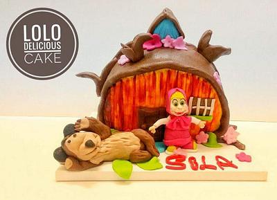 Mash and the bear cake - Cake by lolo delicious cake 