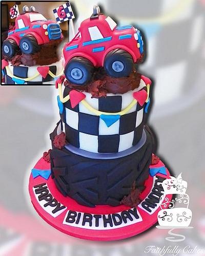 Monster Truck 6th Birthday - Cake by FaithfullyCakes