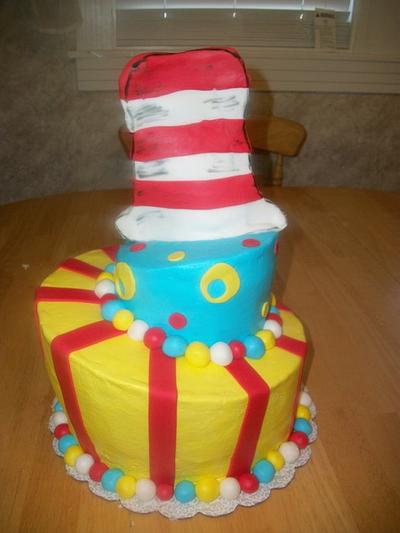 Topsy Turvy Cat in the Hat - Cake by brandy818