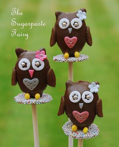 Owls - Cake by The Sugarpaste Fairy