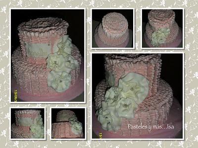 PINK RUFFLE CAKE - Cake by Pastelesymás Isa
