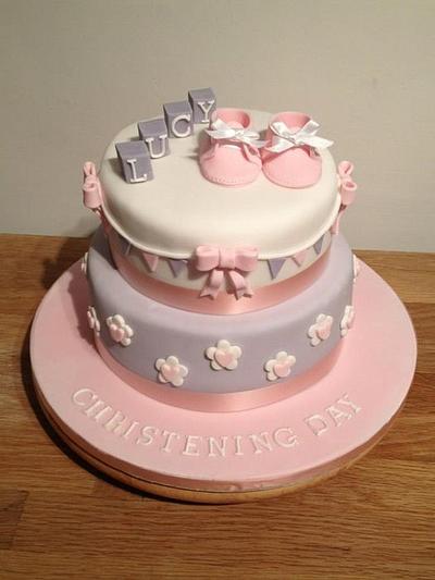 Christening cake - Cake by Candy's Cupcakes