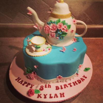 My little tea party - Cake by Get Frosted Got Fondant Specialty Cakes