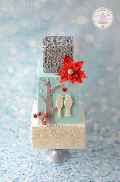 Two Turtle Doves - 12 Days of Christmas Collaboration - Cake by Sugarpatch Cakes