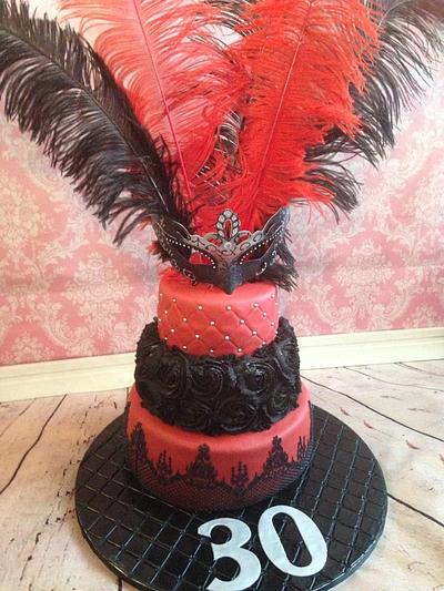 masquerade ball - Cake by cupcakeheather