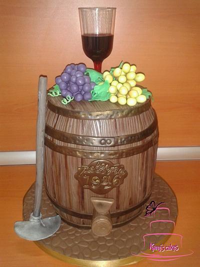 Wine  Barrel - Cake by KamiSpasova