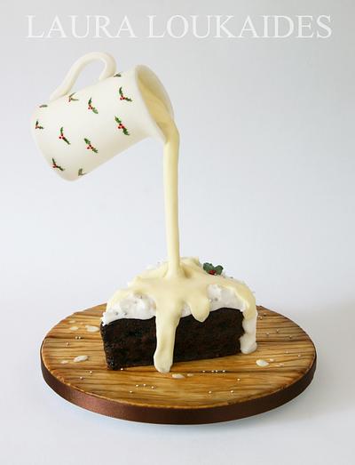 Gravity Defying Christmas Fruit Cake - Cake by Laura Loukaides