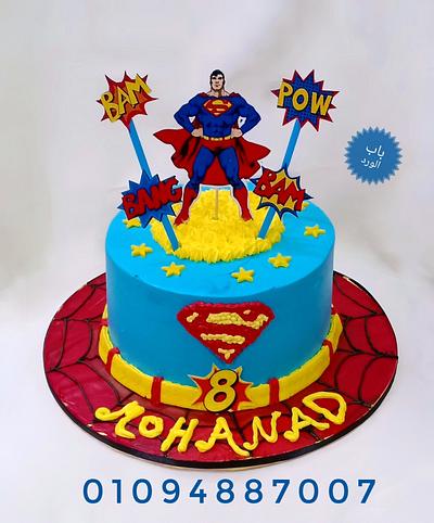 super man cake  - Cake by Babelward