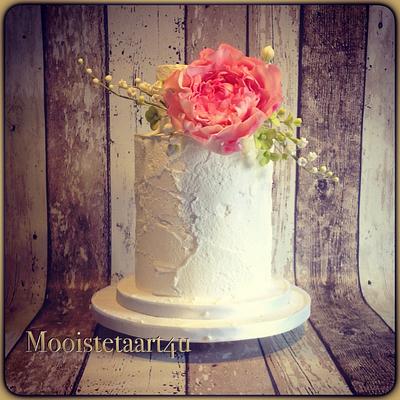 Rustic weddingcake... - Cake by Mooistetaart4u - Amanda Schreuder