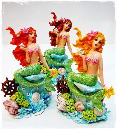 Mermaids - Cake by Galya's Art 