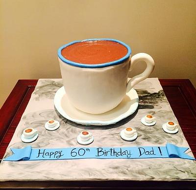 Tea: a hug in a cup!  - Cake by Mad Batter by Aashna