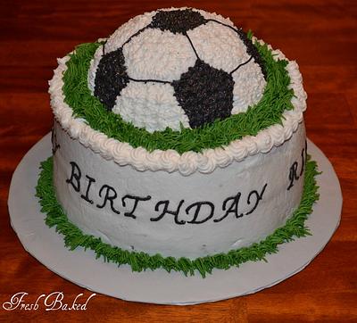 Soccer ball cake - Cake by Jamie Dixon