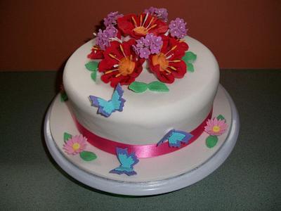 Flower Cake - Cake by Sarah