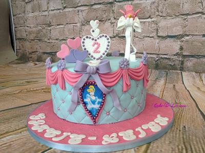 Gravity defying cinderella themed  - Cake by Sweet Lakes Cakes