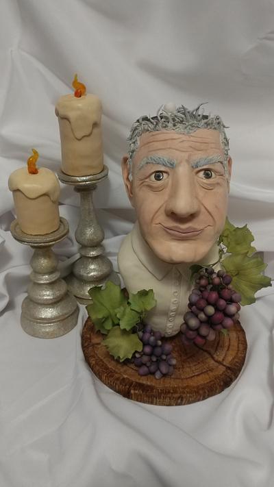 Chef Anthony Bourdain-"Gone Too Soon" Cake Collaboration - Cake by Magda Zerbe