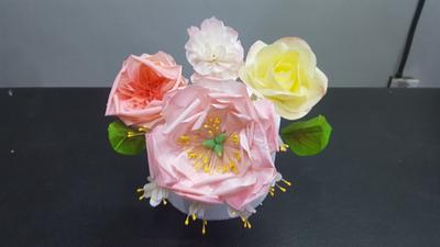 Flowers that never care about rainy season and can be crumpled - Cake by Mark