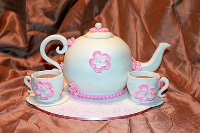 Tea Pot Cake - Cake by KellieJ75