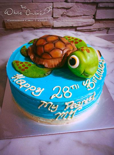 Cute Sea Turtle - Cake by Nicholas Ang