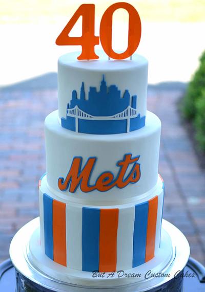 NY Mets Cake - Cake by Elisabeth Palatiello