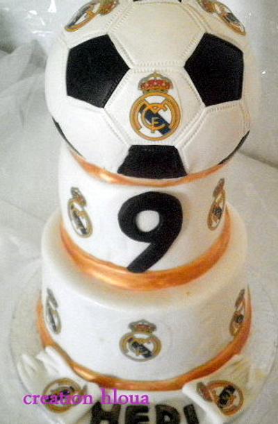 gâteau"ballon de foot real madrid" - Cake by creation hloua