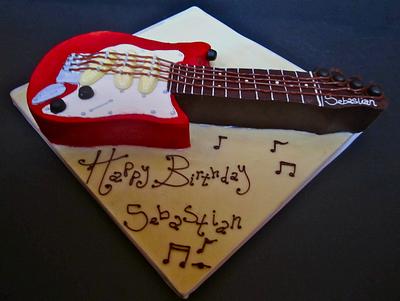 Guitar Cake - Cake by Daisy Brydon Creations