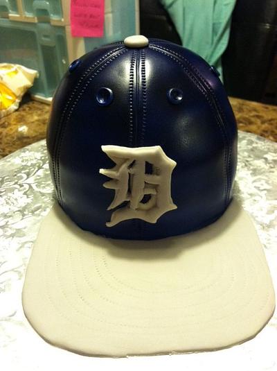Detroit Baseball hat - Cake by TastyMemoriesCakes