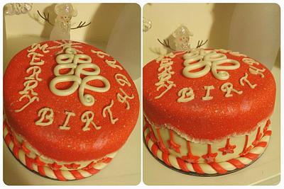 "A Very Merry Birthday" - Cake by Eicie Does It Custom Cakes