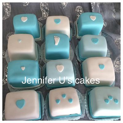 Baby shower mini cakes - Cake by Jenscakes15