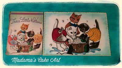 Three Little Kittens - Cake by Madama's Cake Art