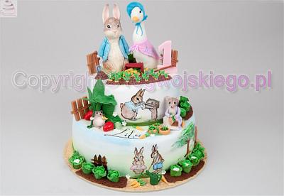 Peter Rabbit cake / Tort Piotruś Królik - Cake by Edyta rogwojskiego.pl