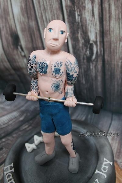 Weight lifter - Cake by cakesofdesire