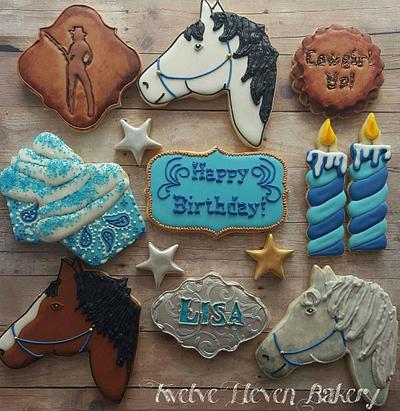 A Cowgirls Birthday - Cake by Shannon @ Kitchen Witch Chronicles 