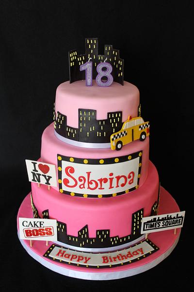 NYC themed birthday cake - Cake by Sweet Shop Cakes