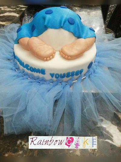 Baby shower cake - Cake by Rainbowcake