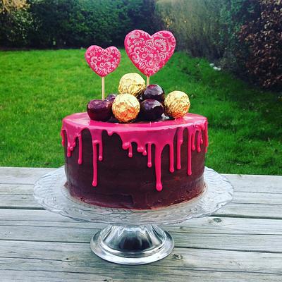 Triple Chocolate Drip Anniversary Cake  - Cake by Pbpinks