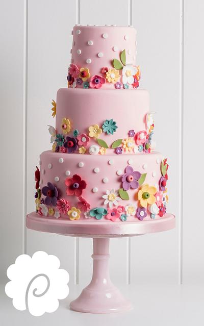 Candy Pop Flower Cake - Cake by Poppy Pickering